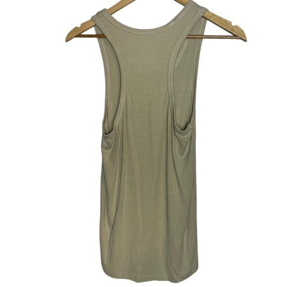 Set Active Women's L Form Tank Ribbed Modal Tan Beige Casual Loungewear Lounge - Picture 4 of 4